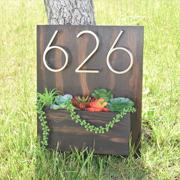 Address Planter - Etsy