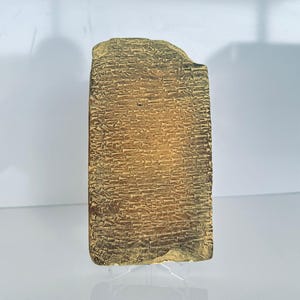 Cuneiform Love Poem Replica: Ancient Sumerian Tablet Art