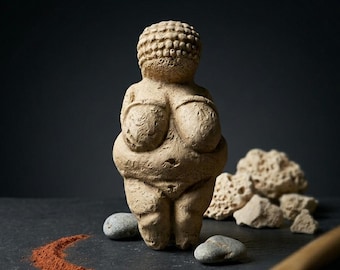 Venus de Willendorf – Estatua del ídolo de Willendorf 11 cm  1/1 – Réplica de la Venus de Willendorf – Diosa de la fertilidad hecha a mano