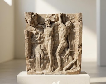 Hercules Relief sculpture- Heracles - Prometheus freed by  Hercules