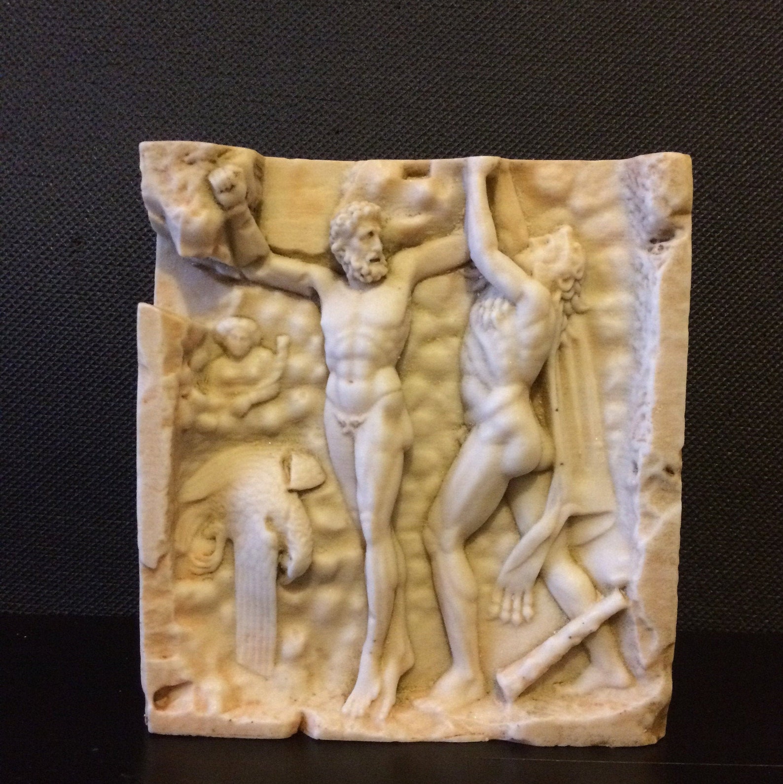 Prometheus freed by Hercules Relief sculpture Heracles Etsy