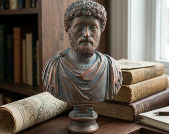 Marcus Aurelius Bust | Bronze Effect