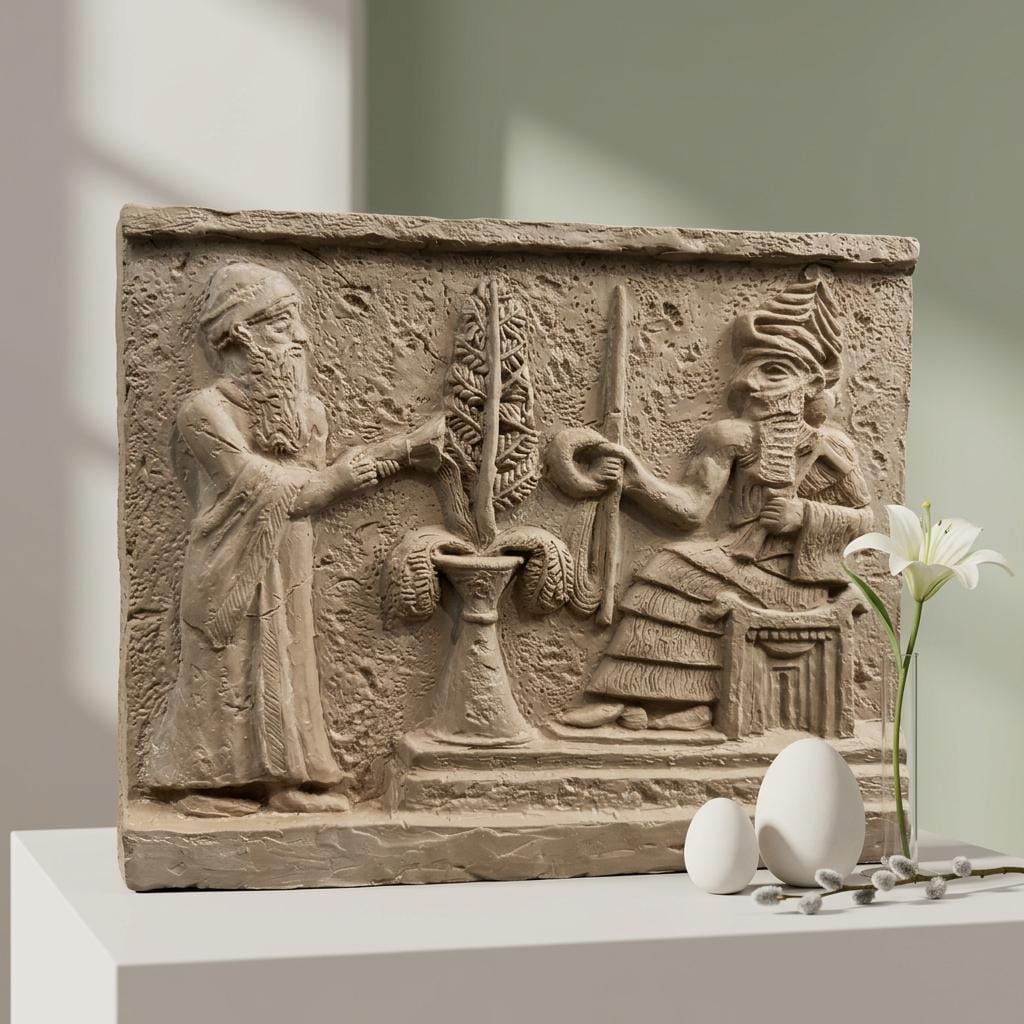 Ur-nammu Stele Fragment: King of Sumer and Akkad Relief (9.05''W) - Etsy