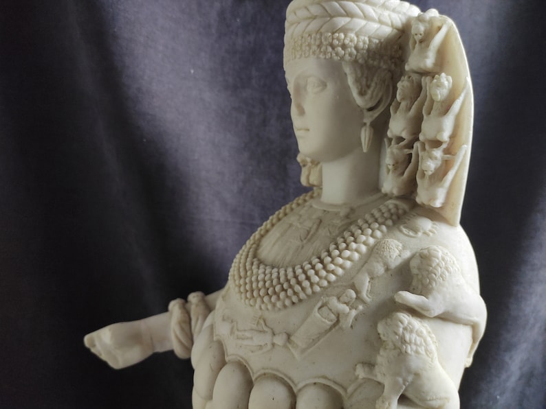 Artemis of Ephesus Megabyxus Anatolian, Roman Goddess Statue, Large Statue image 10