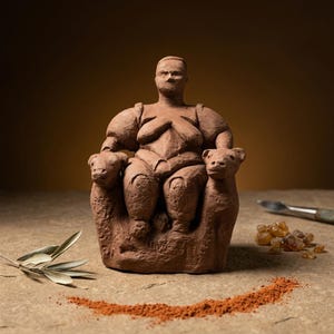チャタルヒュユクの女性像：新石器時代の豊穣の女神のレプリカ - Etsy 日本