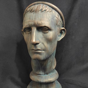 Antiochus 3 III  Bust - The Great- Roman Emperor Bust, Cold Marble Cast and Bronze effect