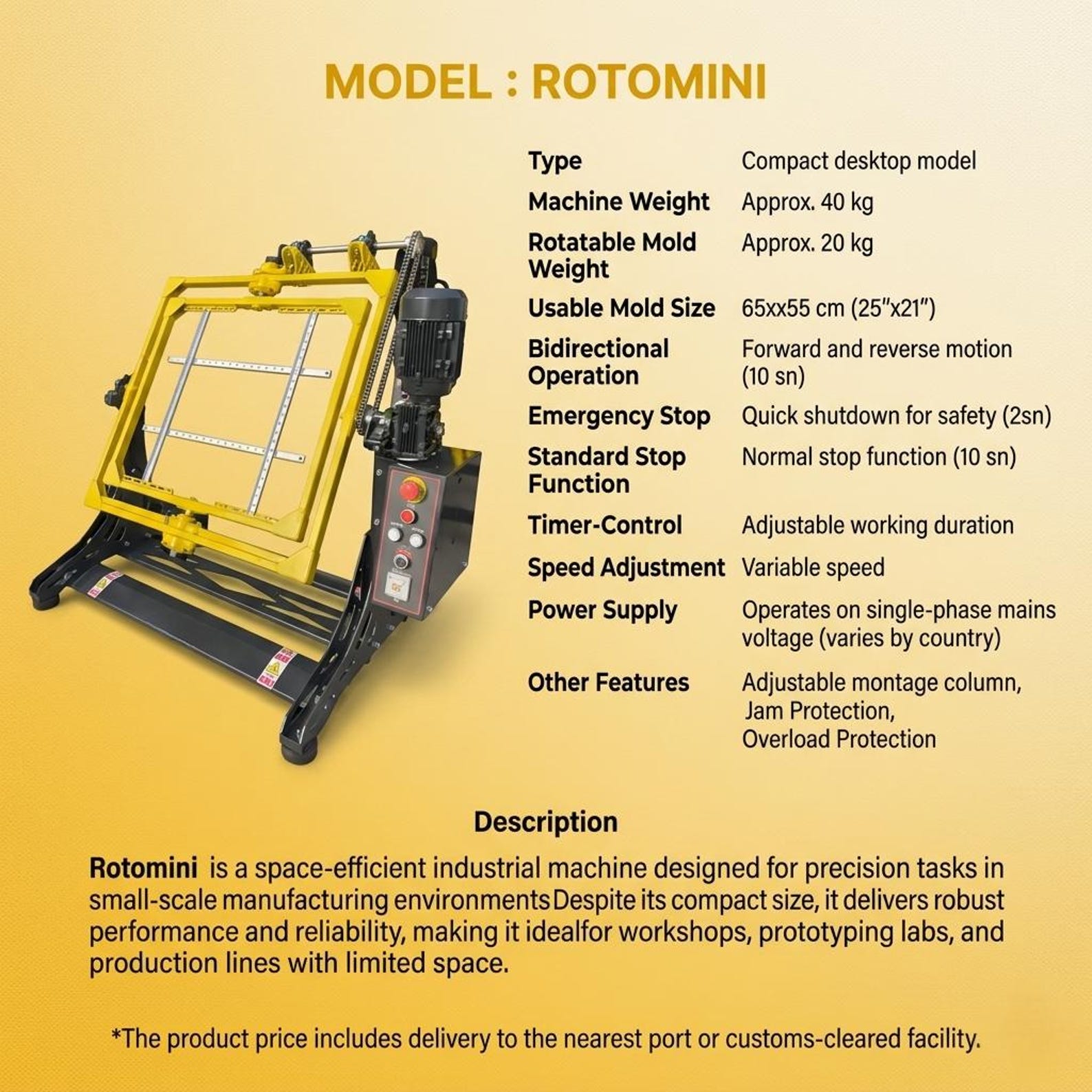 Rotational Casting Machine: Rotocaster Machine, Automatic Mold Rotator ...