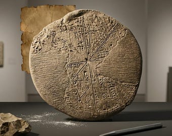 Sumerian Star Map Replica: Ancient Babylonian Celestial Chart