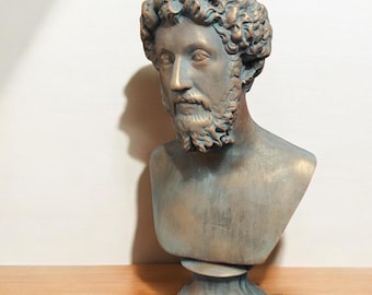 Busto de Marco Aurelio / Busto de emperador romano, filósofo estoico, filosofía helenística