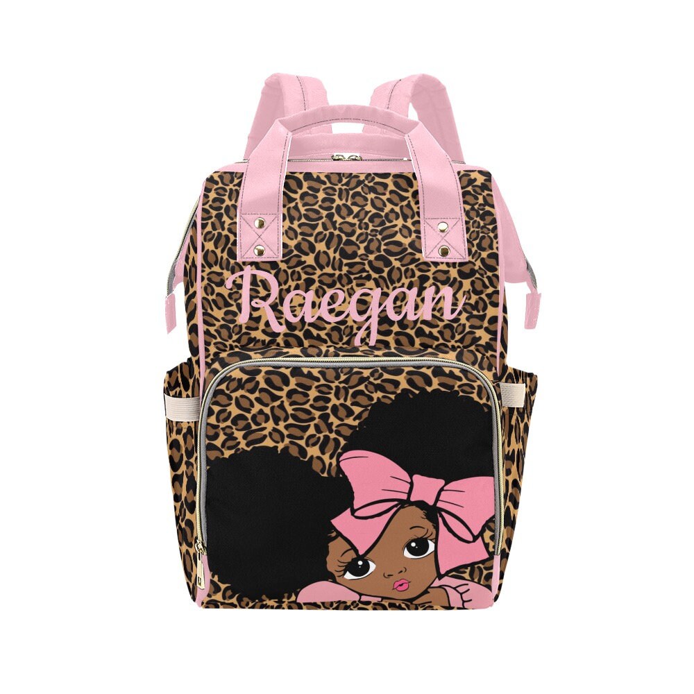 Custom Baby Girl Cheetah Diaper Bag Etsy UK