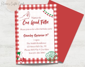 One Good Fella Birthday Invitation