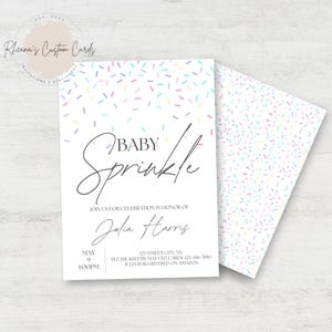Gender Neutral Baby Sprinkle Invitation