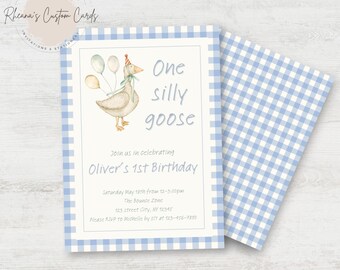 One Silly Goose Invitation
