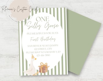 One Silly Goose Invitation