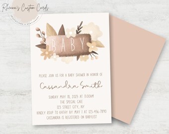 Editable Shower Invitation Template
