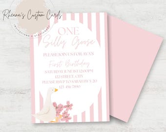 One Silly Goose Invitation