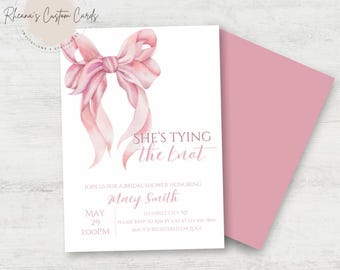 She’s Tying The Knot Bridal Shower Invitation