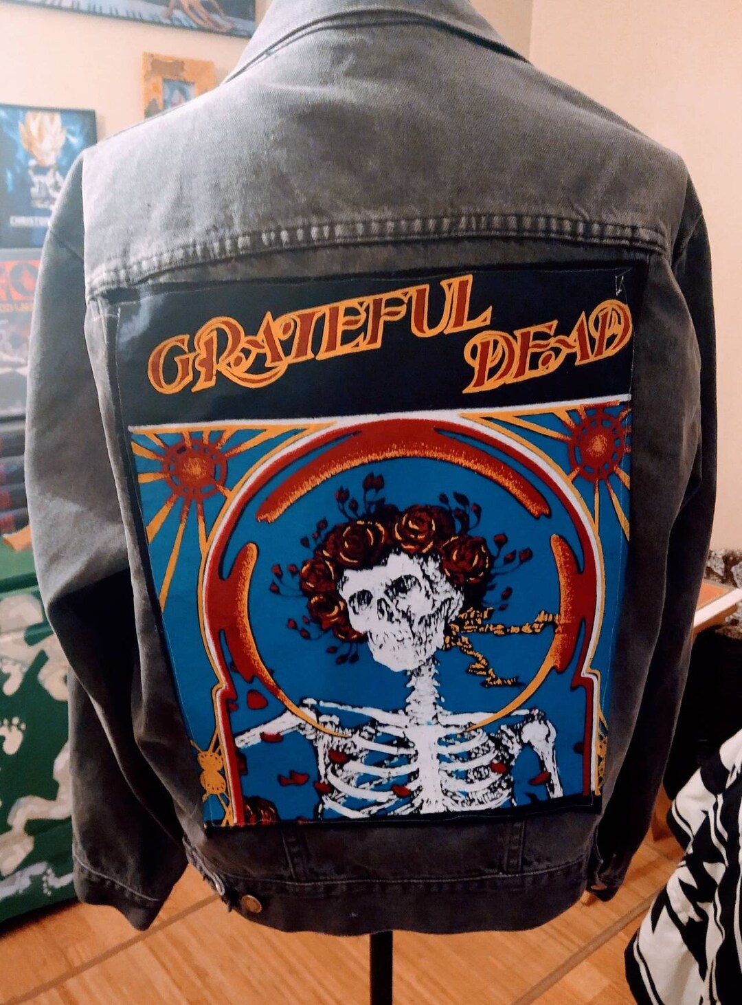 Rustler Jean Jacket 1960s Vintage Rustler Jean Jacket With Grateful Dead Patch Sz Large - Etsy
