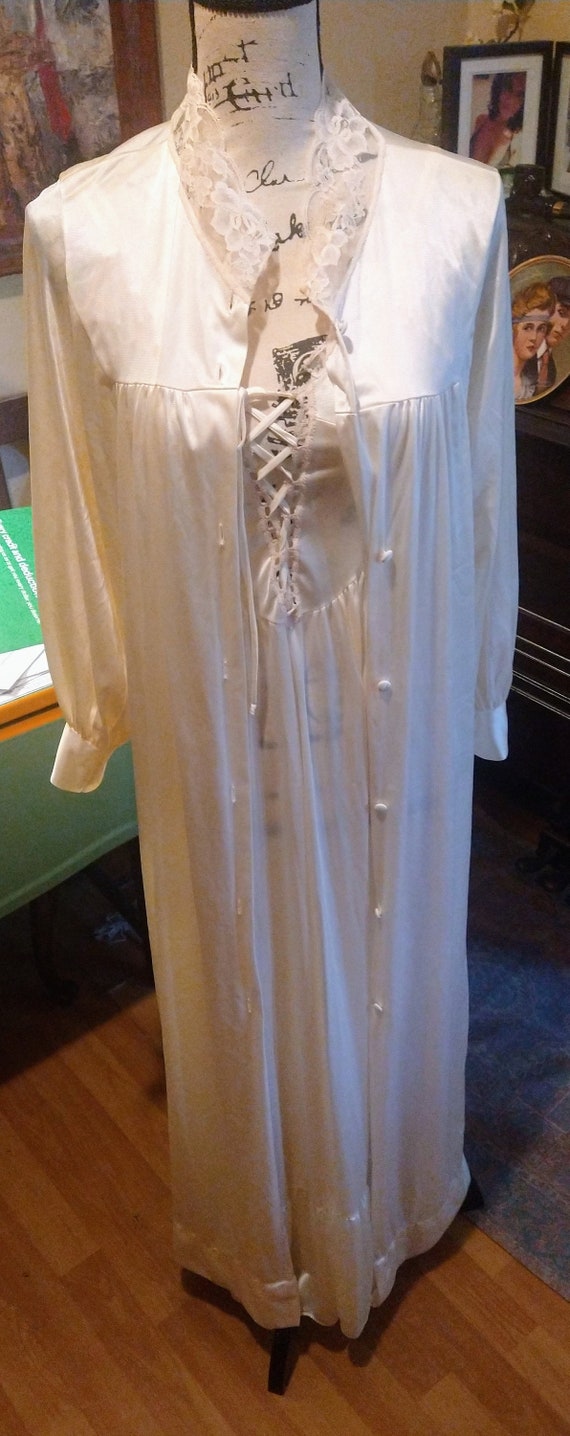 Antique bridal nightgown and Robe set