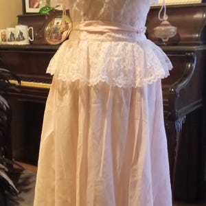 Gunne Sax Vintage Lace Prairie Dress &#39;80s