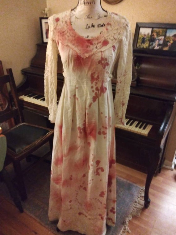 Antique Victorian Dress Blood splattered Zombie/Va