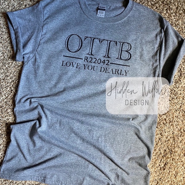 OTTB Shirt, Gift For Equestrian, Gift For Horse Person, OTTB Equestrian Shirt