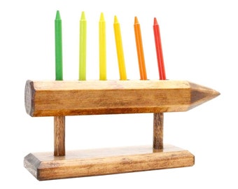 Portalápices, Caja de lápices, Portavelas, Organización, Organizador de oficina, Soporte para bolígrafos, Organizador de escritorio de madera, Regalos de oficina, Regalo genial, Presente