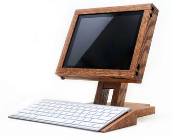 iPad POS Stand With Keyboard Attachment - Rotating iPad Stand iPad Holder For Business and Home Use