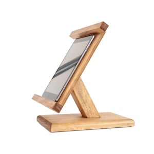 Soporte para iPad Mini Soporte para iPad Reposapiés para iPad Estación de carga para iPad Reposapiés para tableta Soporte de madera para iPad Soporte para tableta, soporte para teléfono inteligente, atril, base para tableta