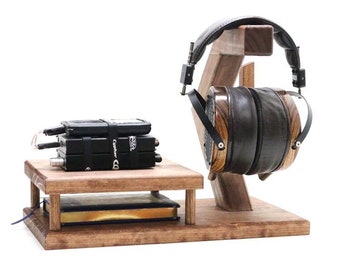 Headphone Stand with Shelf for Amp/Dac Mini Music Station