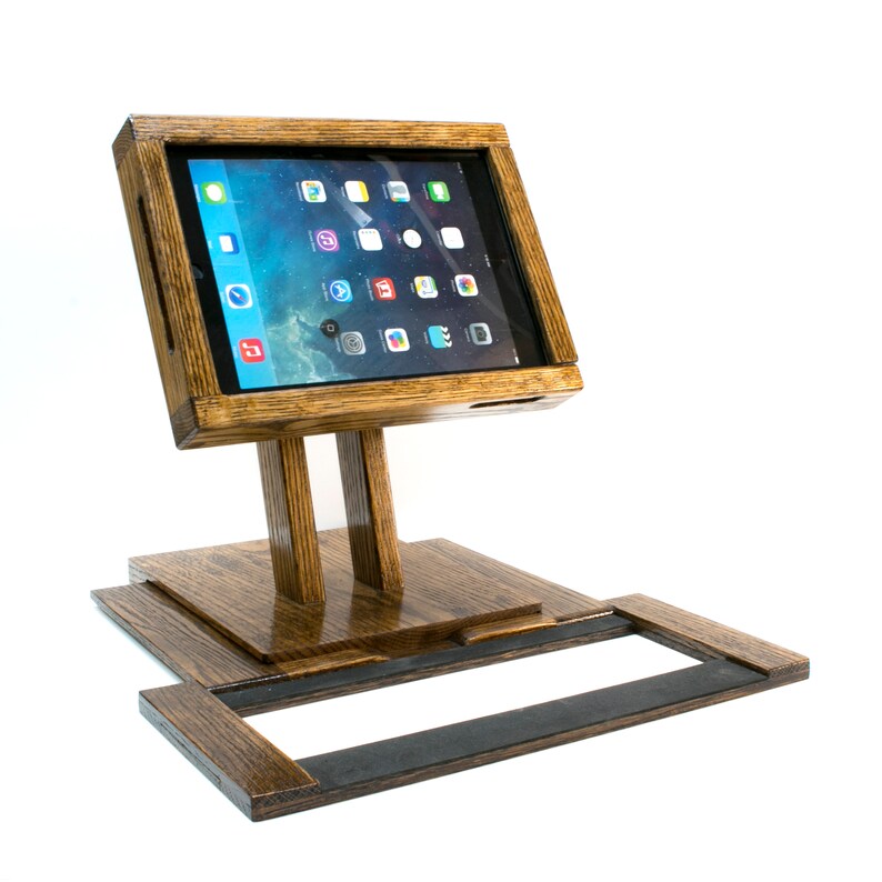 Ipad POS Stand With Keyboard Attachment Rotating Stand for Etsy