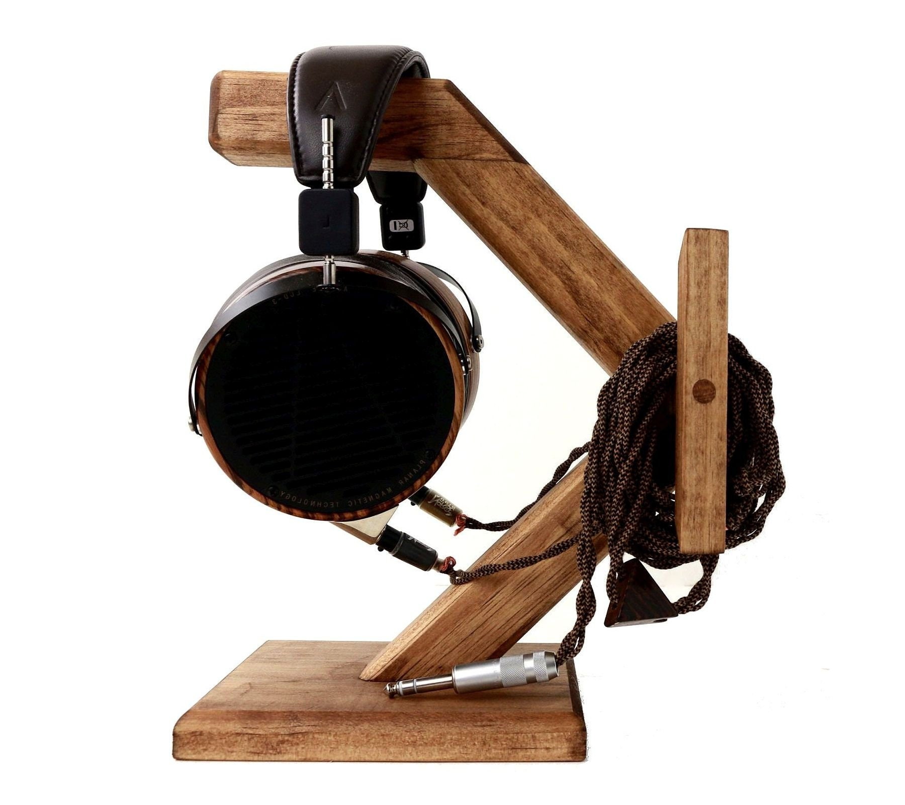 Support pour casque audio design en bois – CocoonAddict