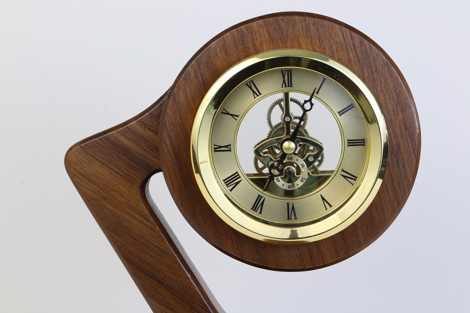 Walnut Desk Clock Unique Clock Unique Men's Gift Wall | Etsy