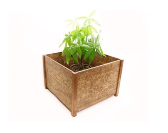 Planta Stand Planter flor caja de escritorio organizador joyero caja regalo para su regalo para la mamá Regalo de Navidad joyería soporte de cumpleaños presente