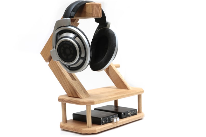 Headphone Stand With Shelf for Amp/dac Mini Music Station Etsy Australia