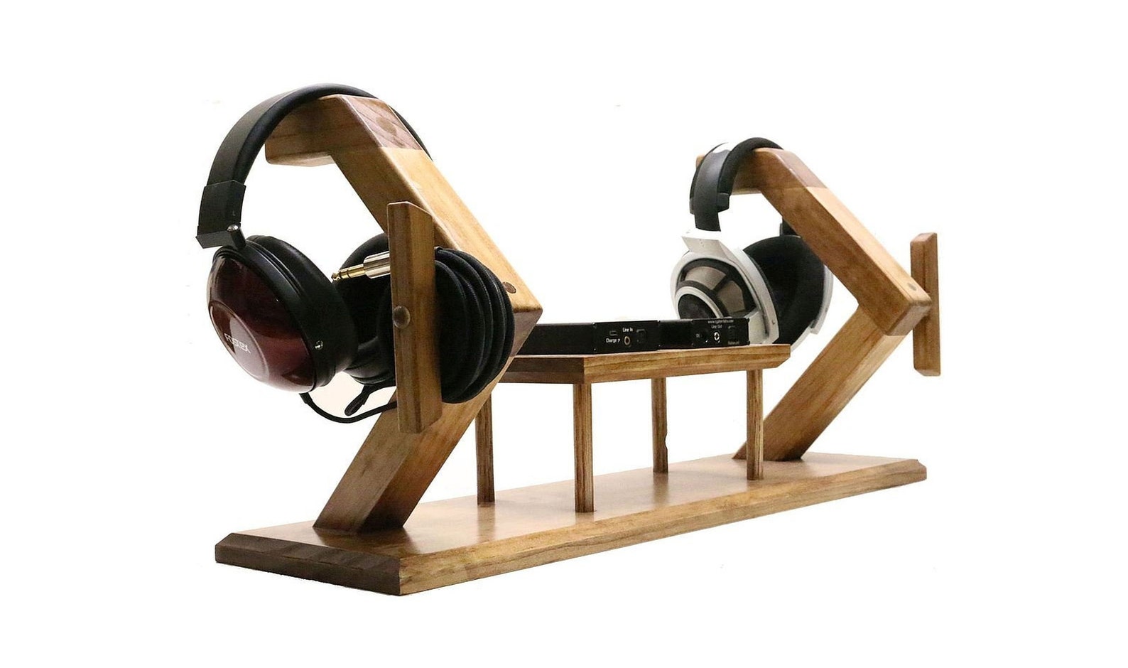 Multi Headphone Dac/amp Stand Headphone Stand Music Station Etsy