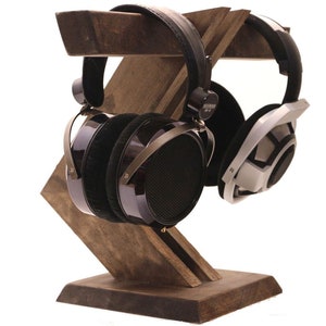 Wood Headphone Stand Multiple Headphones Stand Headphone Station Gifts For Men Father's Day Gift For Him For Her Cool Gift Ideas image 4