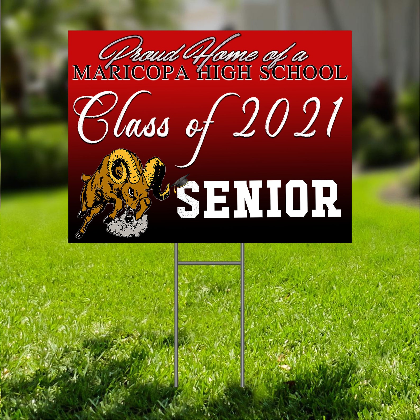 Class of 2021 custom senior yard sign high school college Etsy