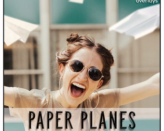Superposiciones de PLANOS DE PAPEL, PNG, Aviones, Aviones voladores, Superposiciones de Photoshop, Superposición de Photoshop, Aviones de papel voladores, Aviones de Photoshop