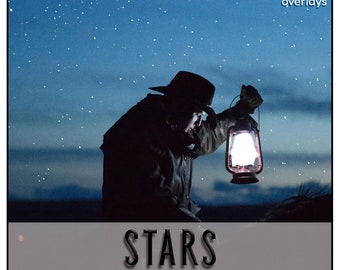 STARS OVERLAYS, Sky Overlays, Starry Sky, Photo Overlay, Photoshop Overlays, Photoshop Effect, Photoshop Stars