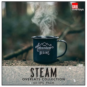 STEAM OVERLAYS, Smoke Overlays, Fog Overlays, Photo Overlays, Photoshop Overlays, Mist