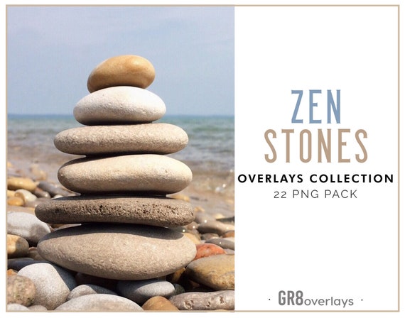 Zen Stones Overlays Png Photoshop Overlays Photoshop Etsy