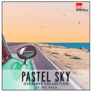 PASTEL SKY OVERLAYS, Sky Overlays, Soft Color Sky, Photo Overlay, Photoshop Overlays, Photoshop Effect, Photoshop Sky, Backdrop, Perfect Sky