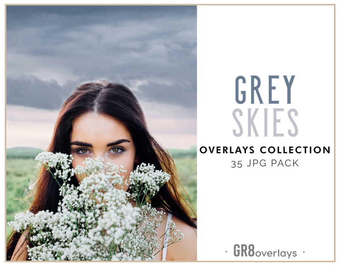 35 GREY SKIES OVERLAYS Skies Overlays Skies Overlay Photo Etsy