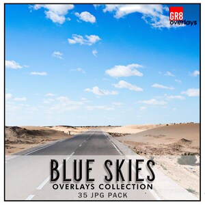 35 BLUE SKIES OVERLAYS, Skies Overlays, Skies Overlay, Photo Overlays, Photoshop Overlays, Sky Overlays, Sky Overlay, Blue Sky, Sunny Day