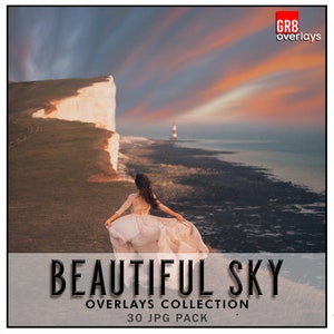 30 BEAUTIFUL SKY OVERLAYS, Skies Overlays, Skies Overlay, Photo Overlays, Photoshop Overlays, Sky Overlays, Sky Overlay, Cloudy Sky, Sunset