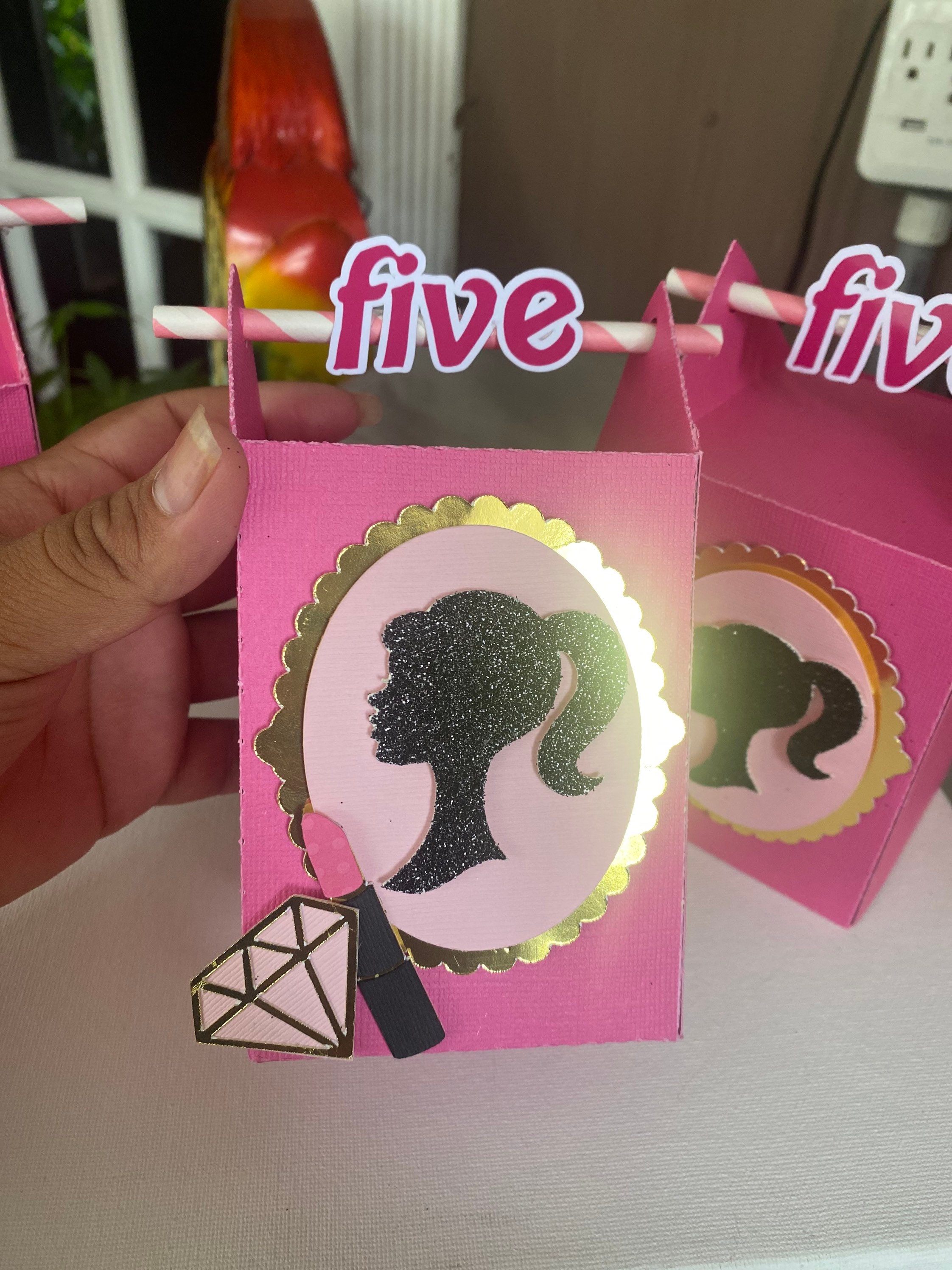 Barbie favor boxes/ Barbie candy boxes/ | Etsy