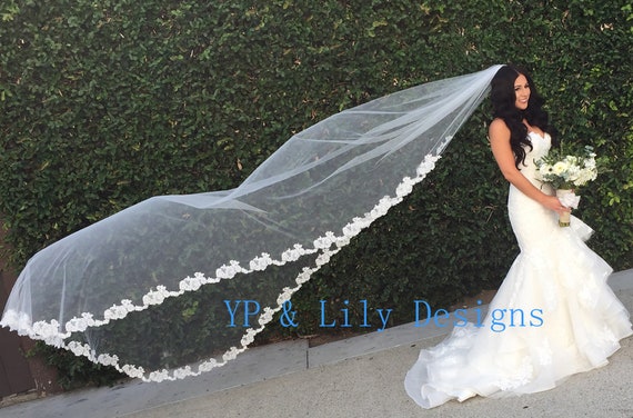vintage cathedral wedding veils