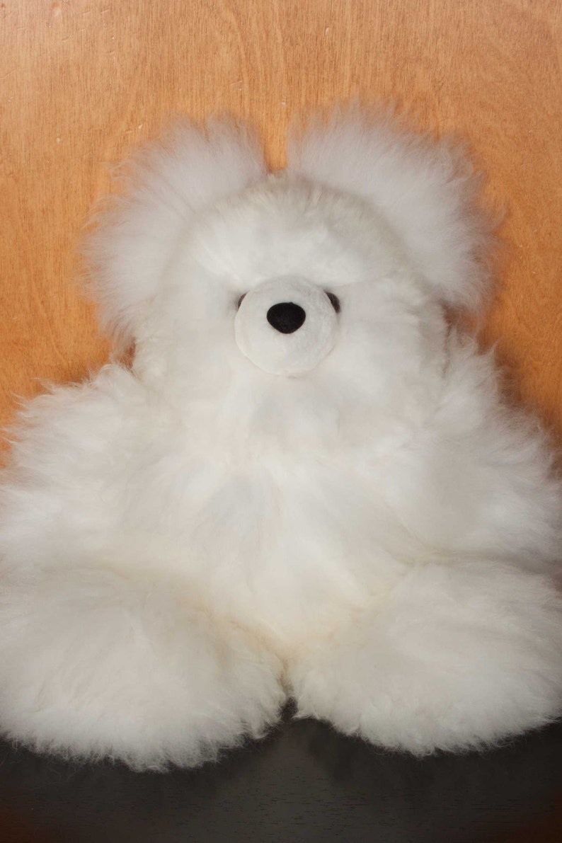 White Baby Alpaca teddy bear / soft toy for child / soft toy | Etsy