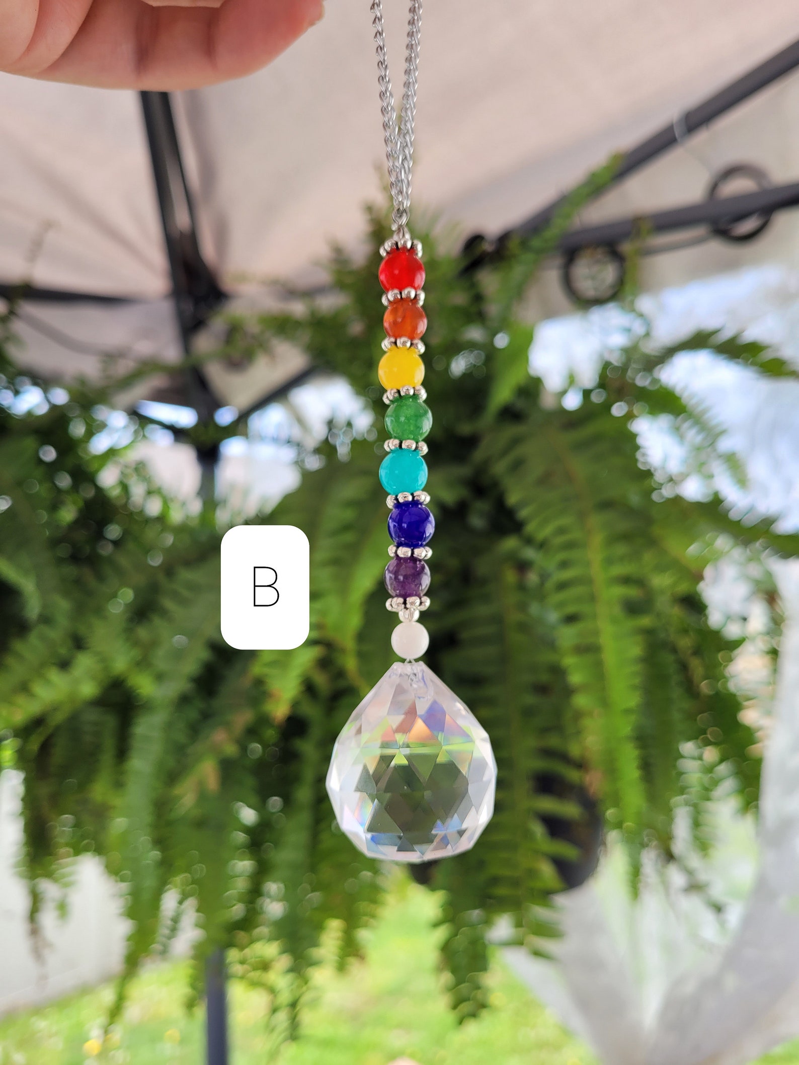Rainbow Crystal Prism Suncatcher / Prism Suncatcher / Etsy